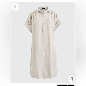 J. Crew Cream Baird McNutt linen Dress